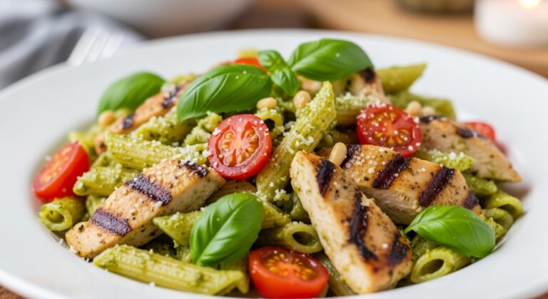 Pesto Chicken Pasta: A Flavorful, Quick & Easy One-Pot Meal You’ll Crave Every Time