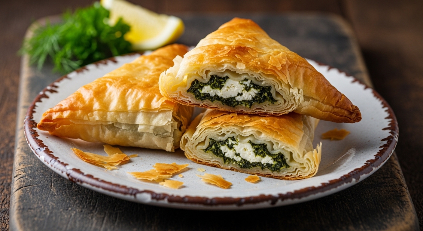 Spanakopita Plate: A Flaky, Savory Greek Delight That Steals the Show