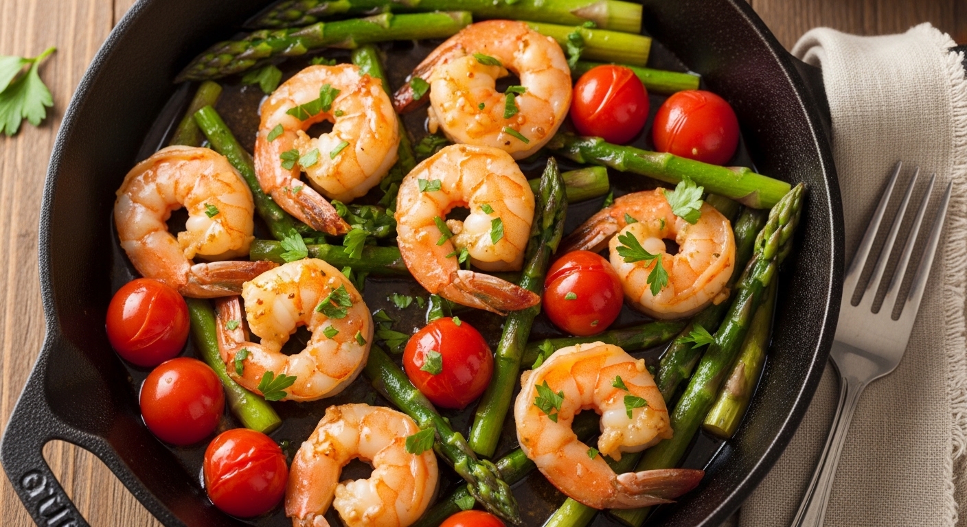 Keto Garlic Shrimp Skillet: A Quick, Flavorful Low-Carb Meal