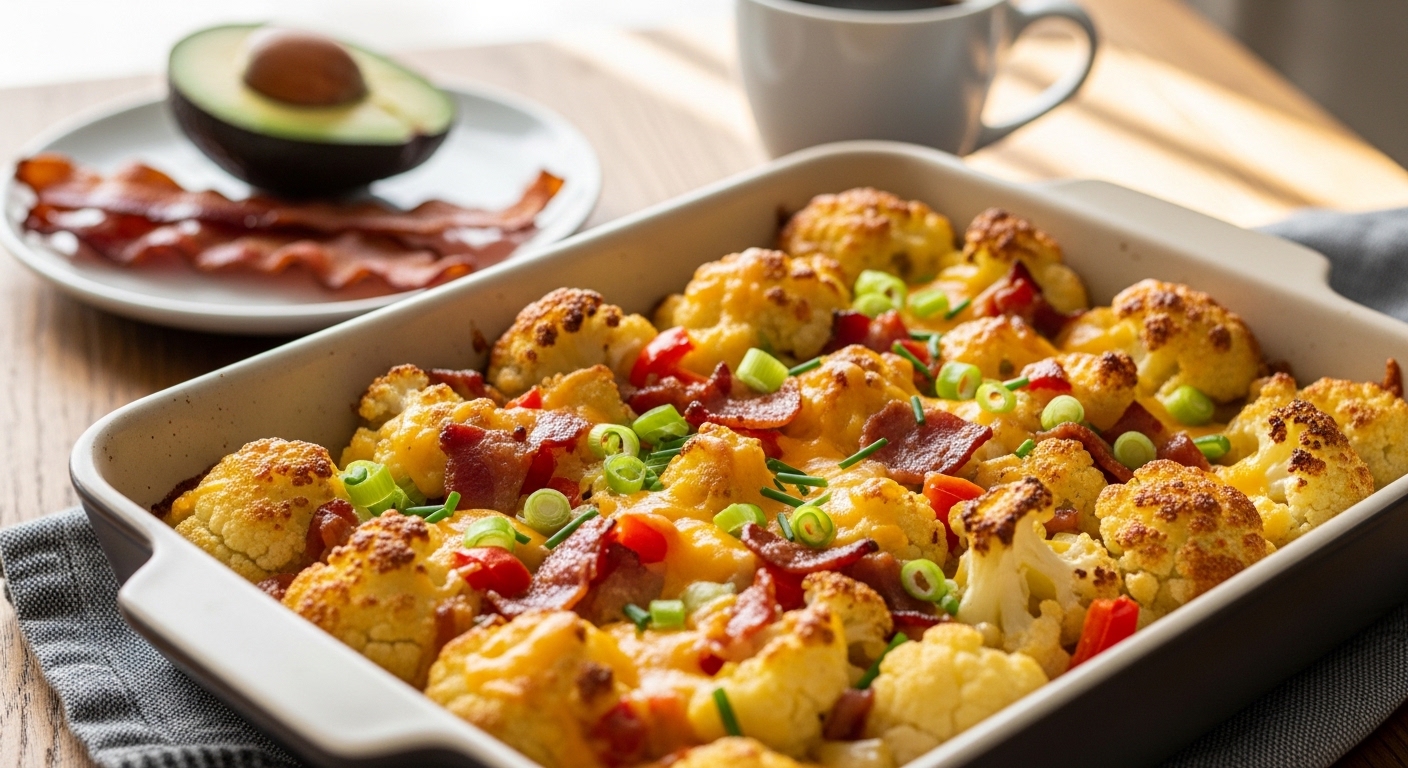 Keto Cauliflower Breakfast Bake: A Low-Carb, Flavorful Start to Your Day
