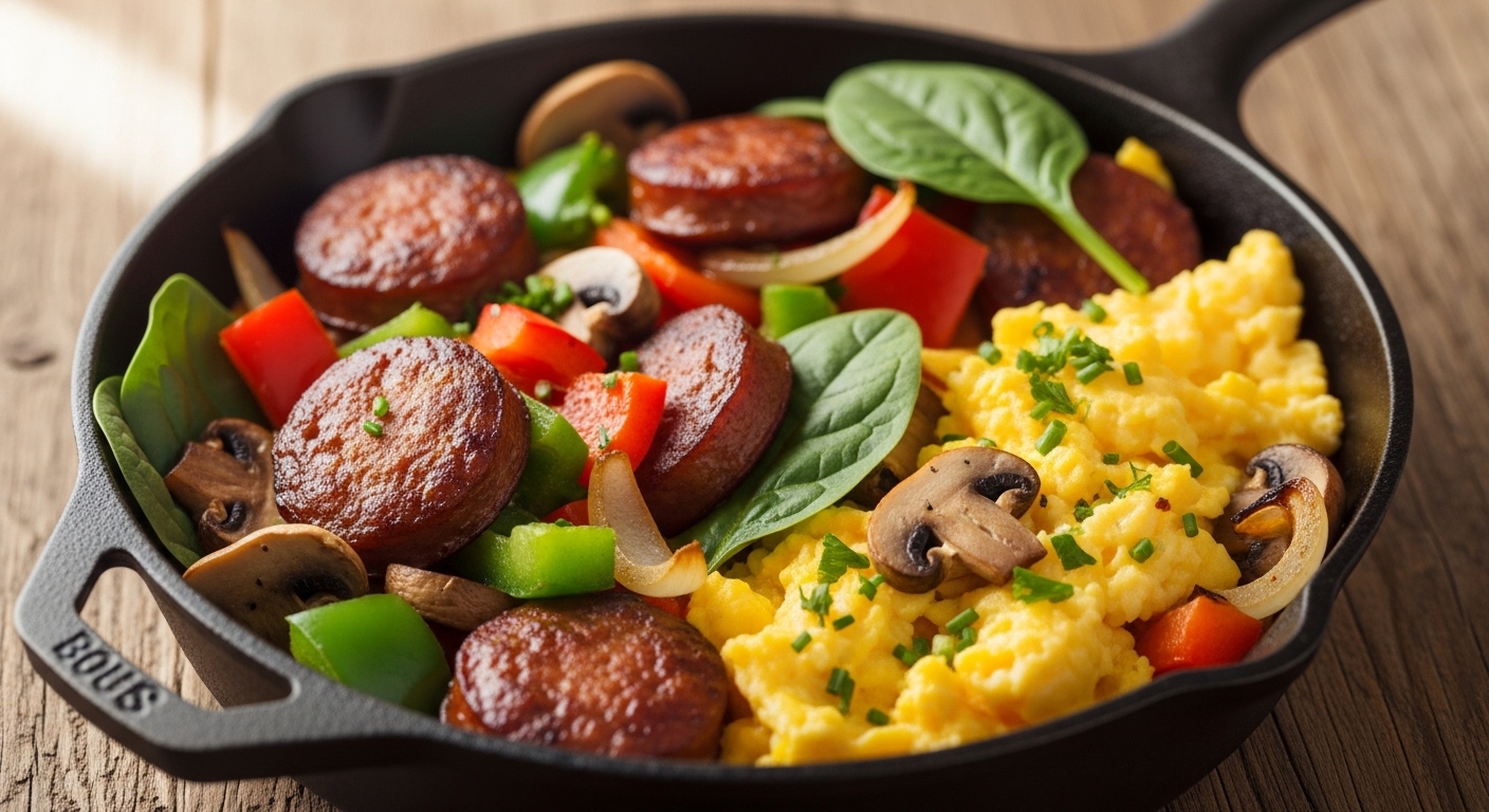 Keto Sausage Breakfast Skillet: The Perfect Low-Carb Morning Meal