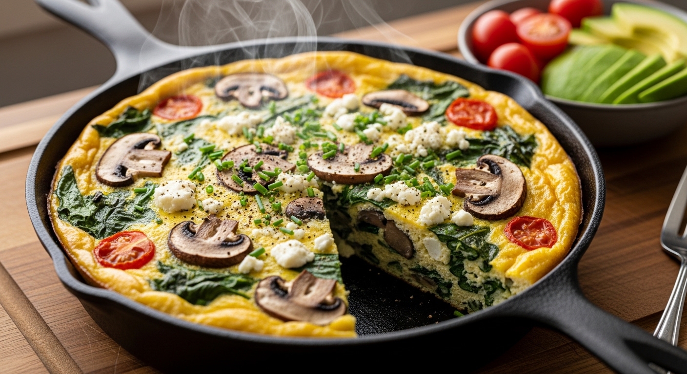 Keto Spinach Mushroom Frittata: A Flavorful Low-Carb Breakfast Revolution