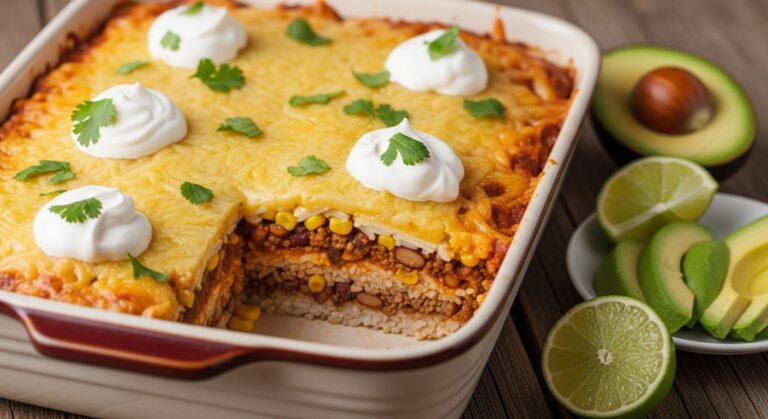 Burrito Casserole: A Hearty, One-Dish Mexican-Inspired Comfort Meal