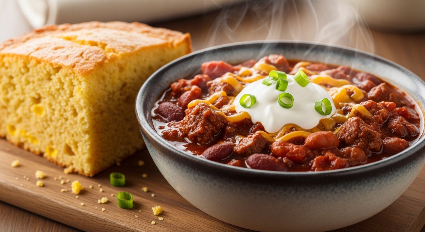 Cornbread Chili Dinner: A Hearty, One-Pot Comfort Meal You’ll Crave