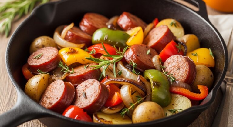 Smoked Sausage Skillet: A Hearty, One-Pan Wonder You’ll Crave