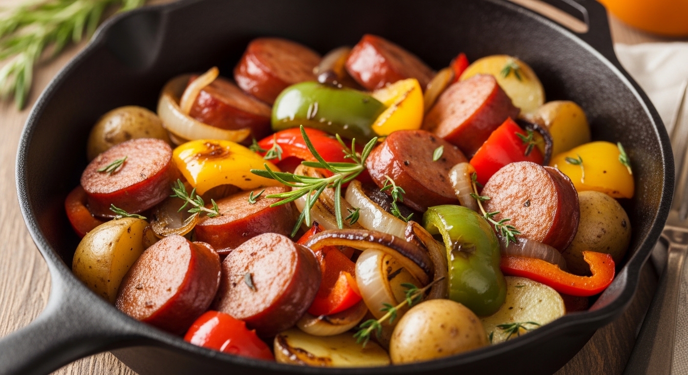 Smoked Sausage Skillet: A Hearty, One-Pan Wonder You’ll Crave