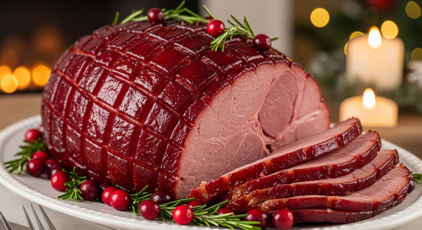 Cranberry Glazed Ham: A Festive Favorite with Tangy Sweetness