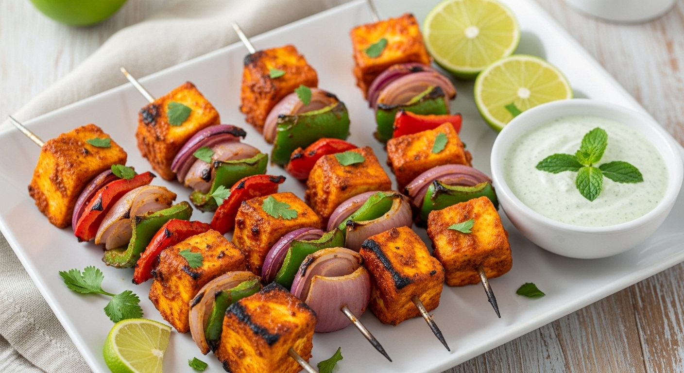 Keto Paneer Tikka Skewers: The Perfect Low-Carb Indulgence