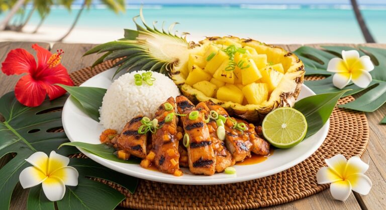 Hawaii Pineapple Chicken Plate: A Tropical Delight That Tastes Like Summer