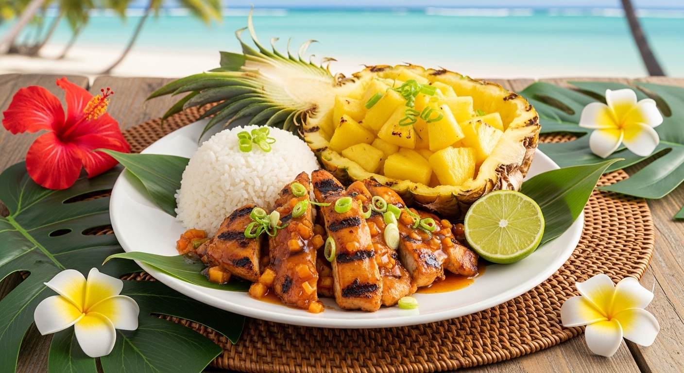 Hawaii Pineapple Chicken Plate: A Tropical Delight That Tastes Like Summer