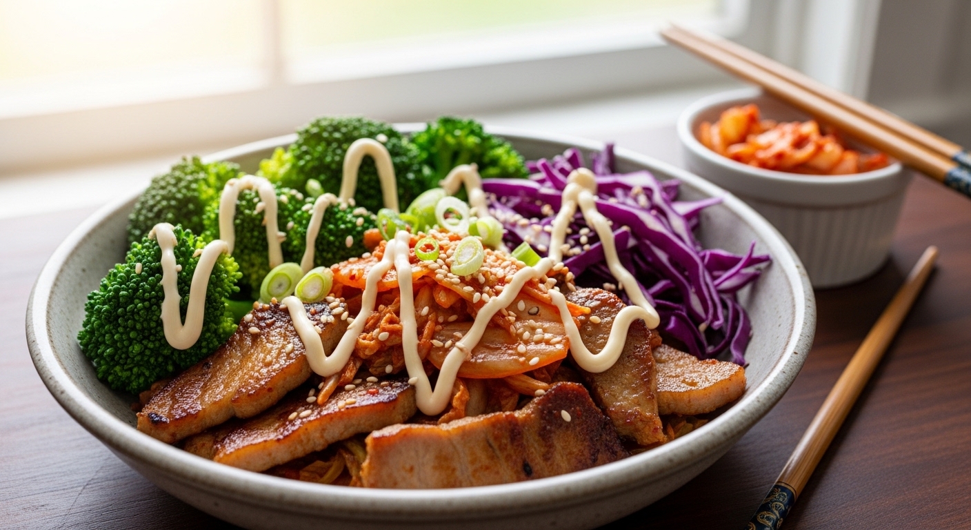 Keto Kimchi Pork Bowl: A Flavor-Packed Low-Carb Delight