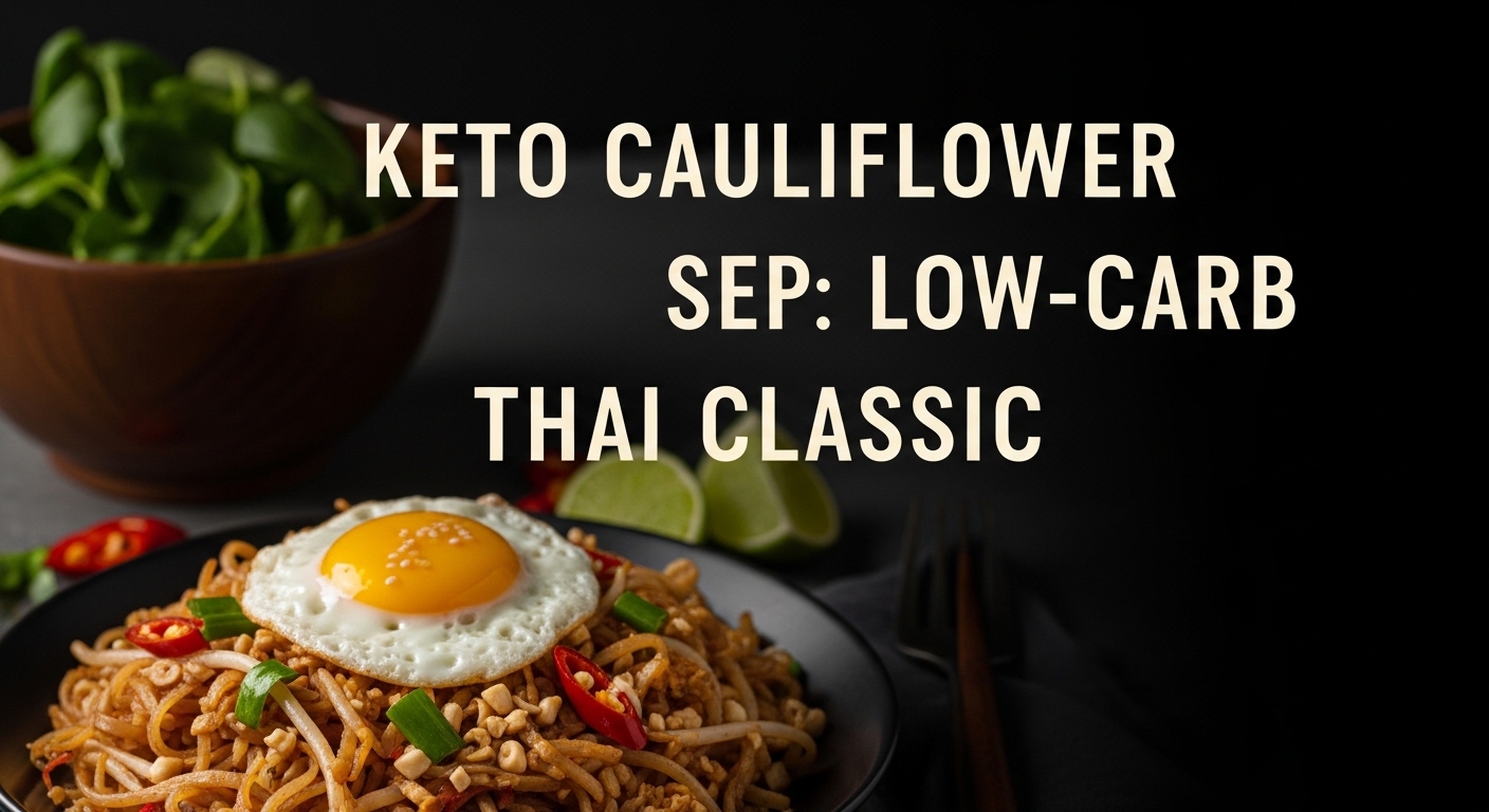 Keto Cauliflower Pad See Ew: A Low-Carb Thai Classic
