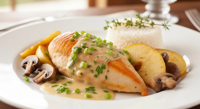 Normandy Chicken Plate: A Creamy, Herb-Infused French Classic