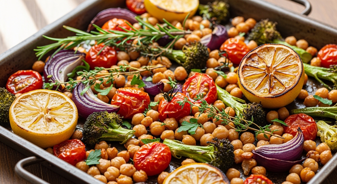 Herb Chickpea Tray Bake: A Flavor-Packed, One-Tray Wonder That’s Perfect for Weeknights