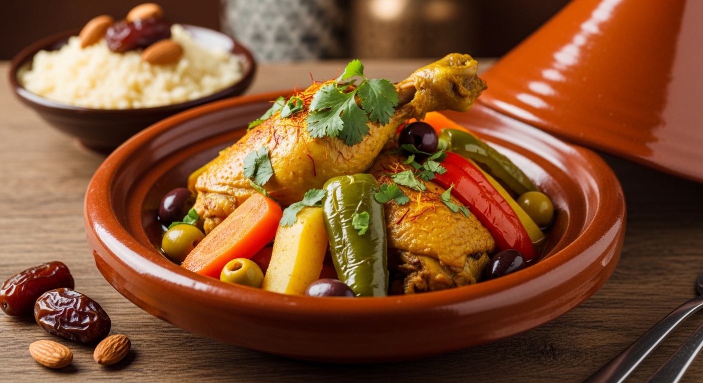 Moroccan Style Chicken Plate: A Flavorful Journey to North Africa