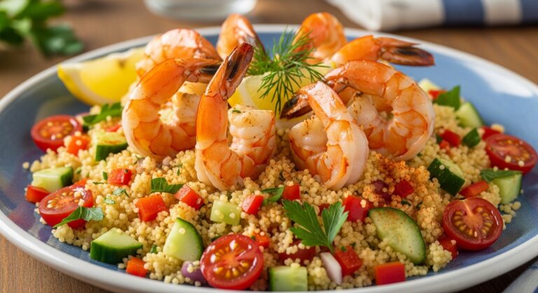 Shrimp Couscous Plate: A Mediterranean Delight That’s Quick, Flavorful, and Perfect for Weeknight Dinners