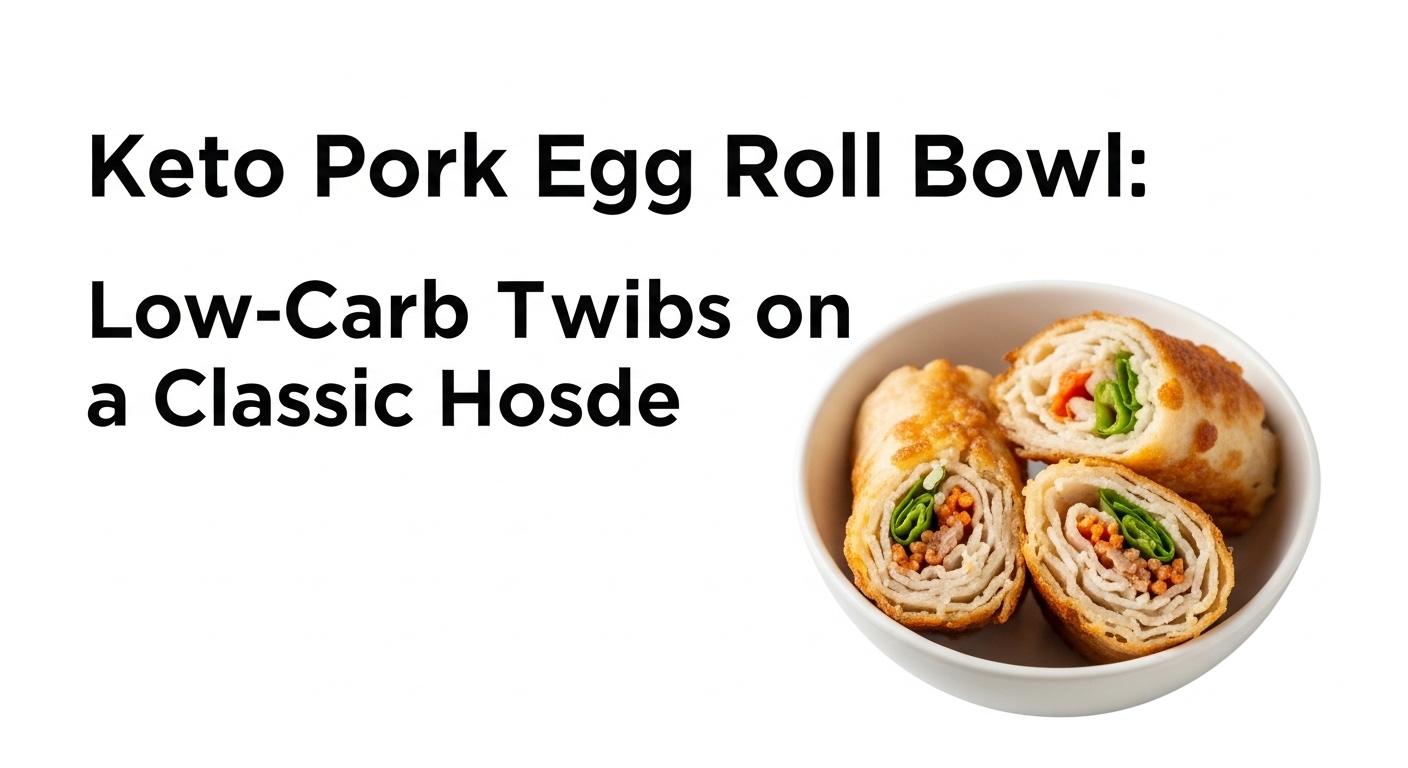 Keto Pork Egg Roll Bowl: A Low-Carb Twist on a Classic Favorite
