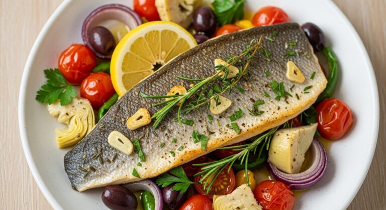 Garlic Herb Sea Bass: A Mediterranean Masterpiece You Can Cook at Home