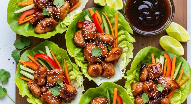 Keto Chicken Teriyaki Lettuce Wraps: A Flavorful, Low-Carb Twist on a Classic