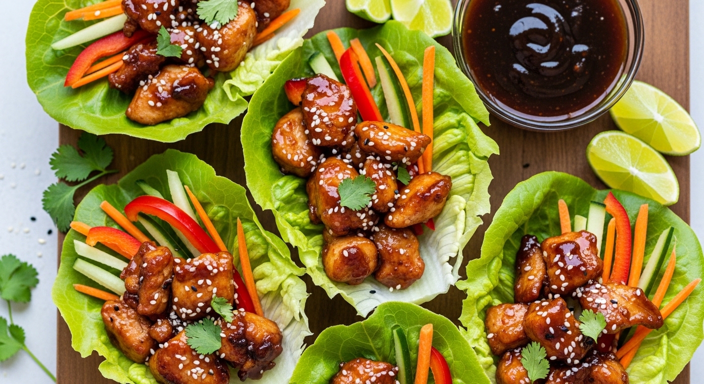 Keto Chicken Teriyaki Lettuce Wraps: A Flavorful, Low-Carb Twist on a Classic