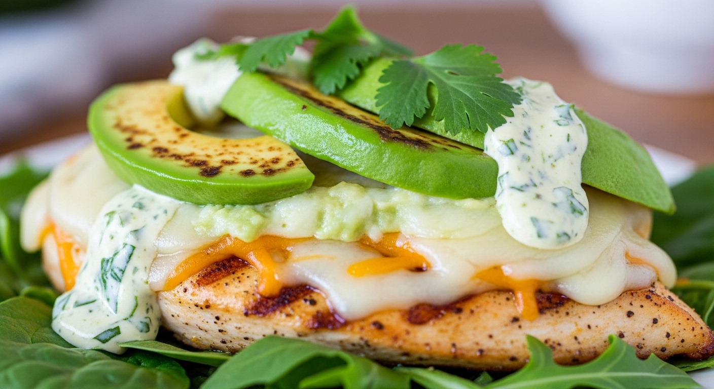 Keto Avocado Chicken Melt: A Creamy, Low-Carb Comfort in Every Bite