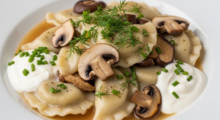 Mushroom Pierogi Plate: A Hearty, Creamy Comfort Dish You’ll Crave