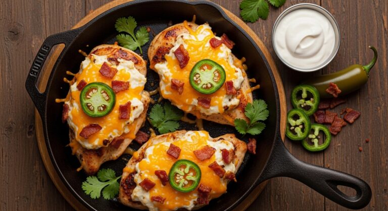 Keto Jalapeno Popper Chicken – A Fiery, Low-Carb Comfort Dish