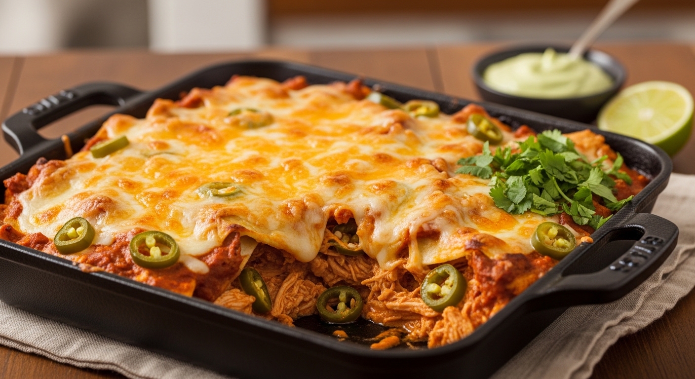 Keto Chicken Enchilada Bake: A Flavor-Packed Low-Carb Comfort Dish
