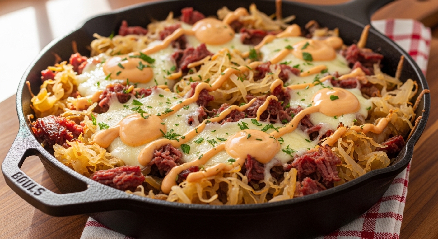 Keto Reuben Skillet: A Low-Carb Twist on a Classic Comfort Food