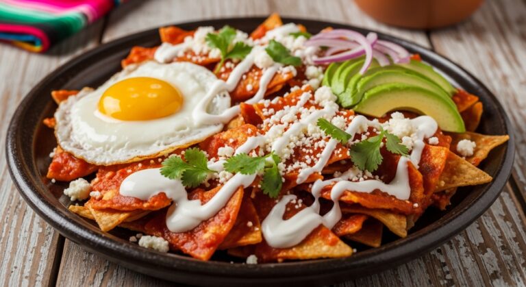 Chilaquiles Savory Plate: A Hearty Mexican Breakfast That Warms the Soul