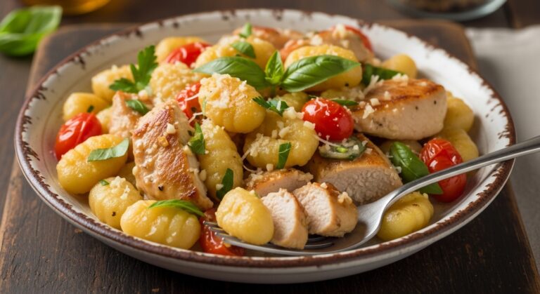 Garlic Chicken Gnocchi: A Creamy, Umami-Rich Italian-Inspired Comfort Dish
