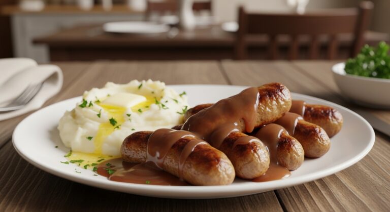 Onion Gravy Sausage Plate: A Hearty Comfort Classic