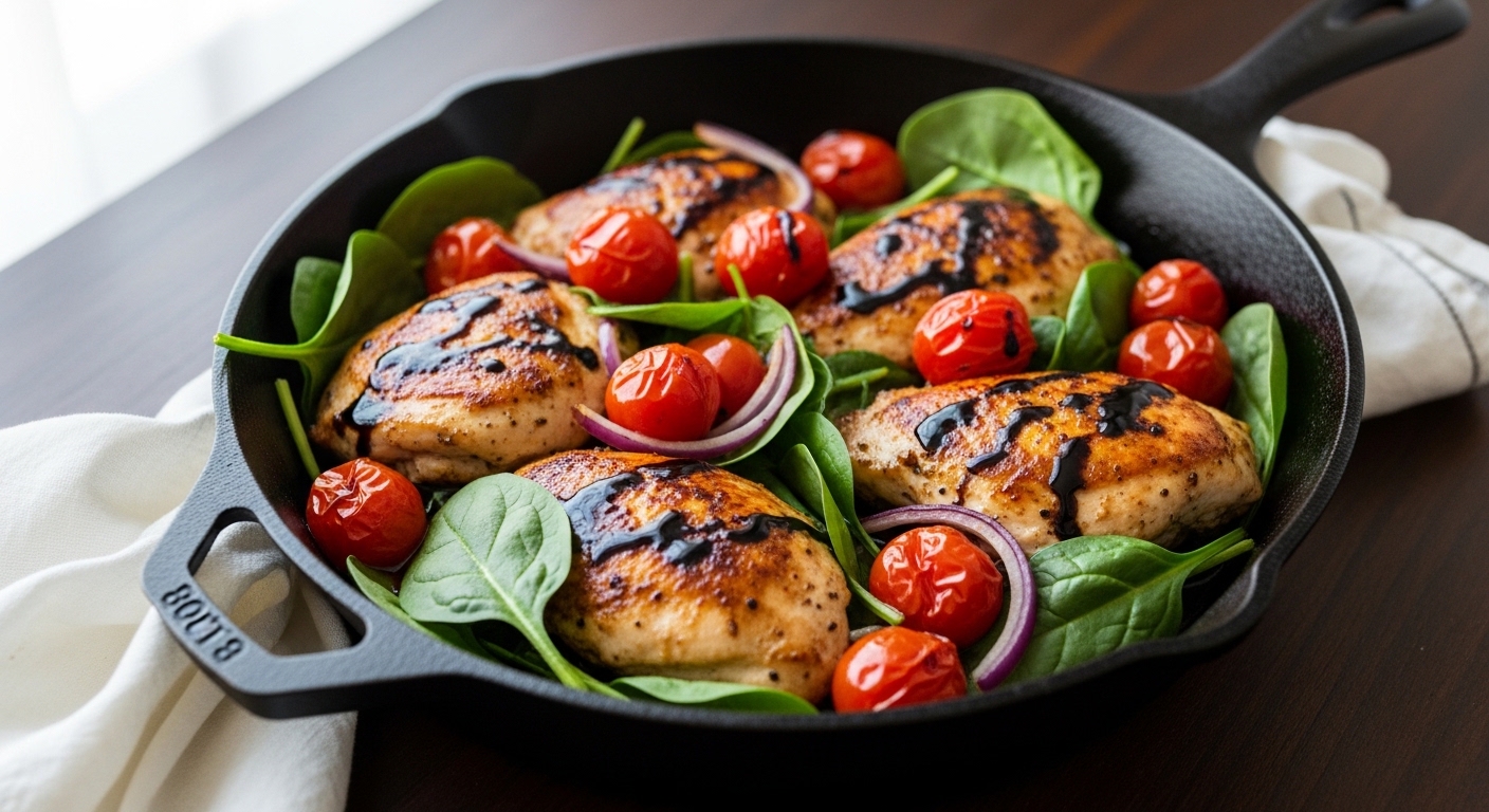 Keto Balsamic Chicken Skillet: A Flavor-Packed Low-Carb Delight