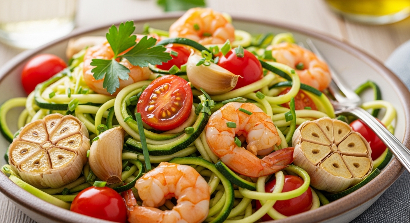 Keto Shrimp Scampi Zoodles: A Light, Flavorful Low-Carb Delight