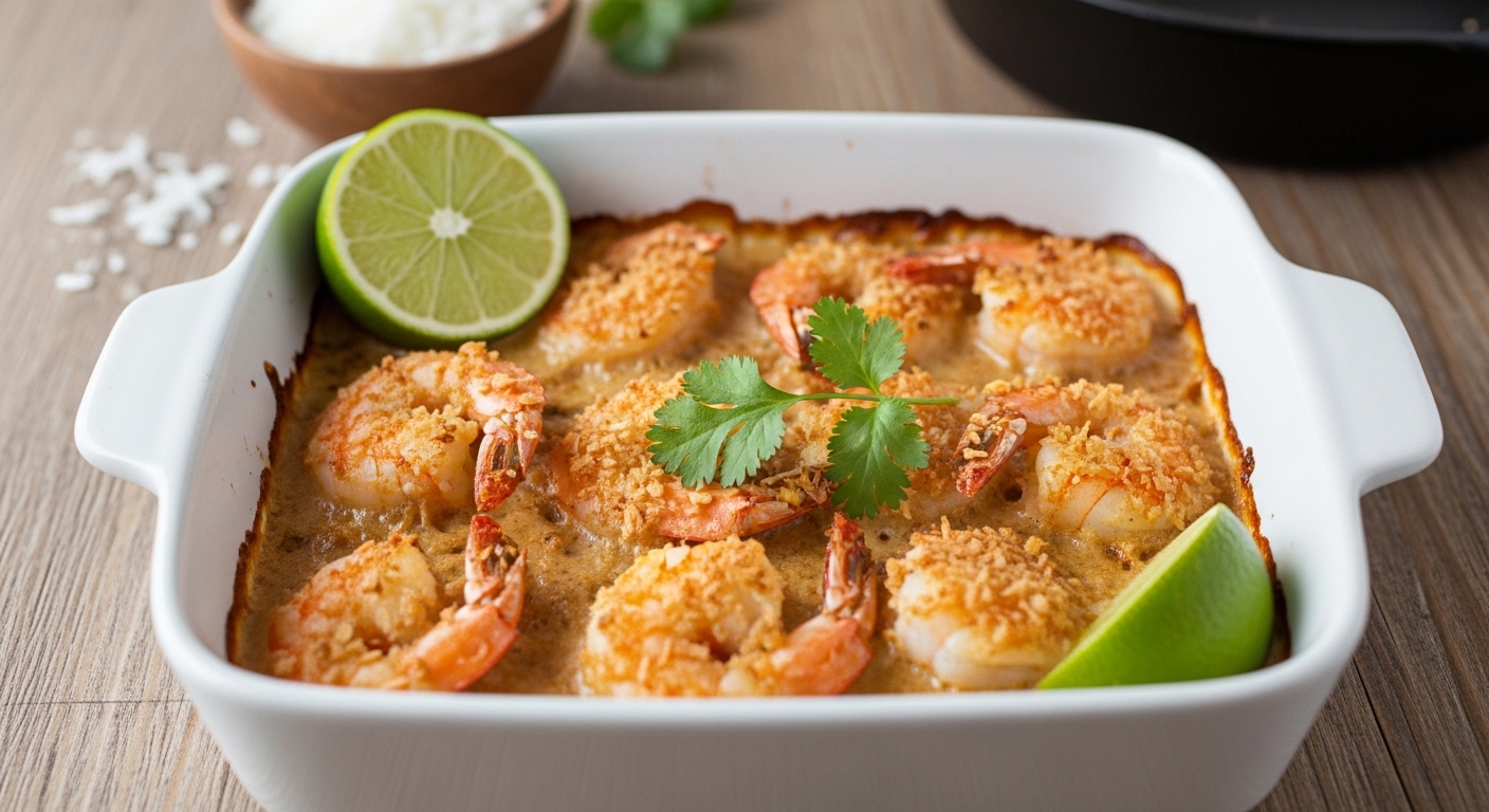 Keto Coconut Shrimp Bake: A Creamy, Low-Carb Delight