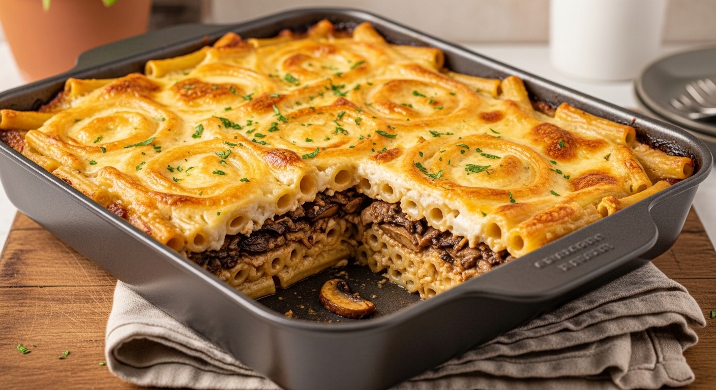 Mushroom Pastitsio: A Creamy, Cheesy Greek Comfort Classic
