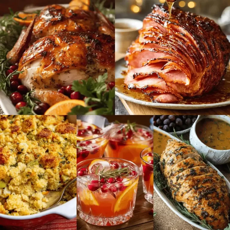 Thanksgiving Mains, Gravy, Drinks & Leftovers