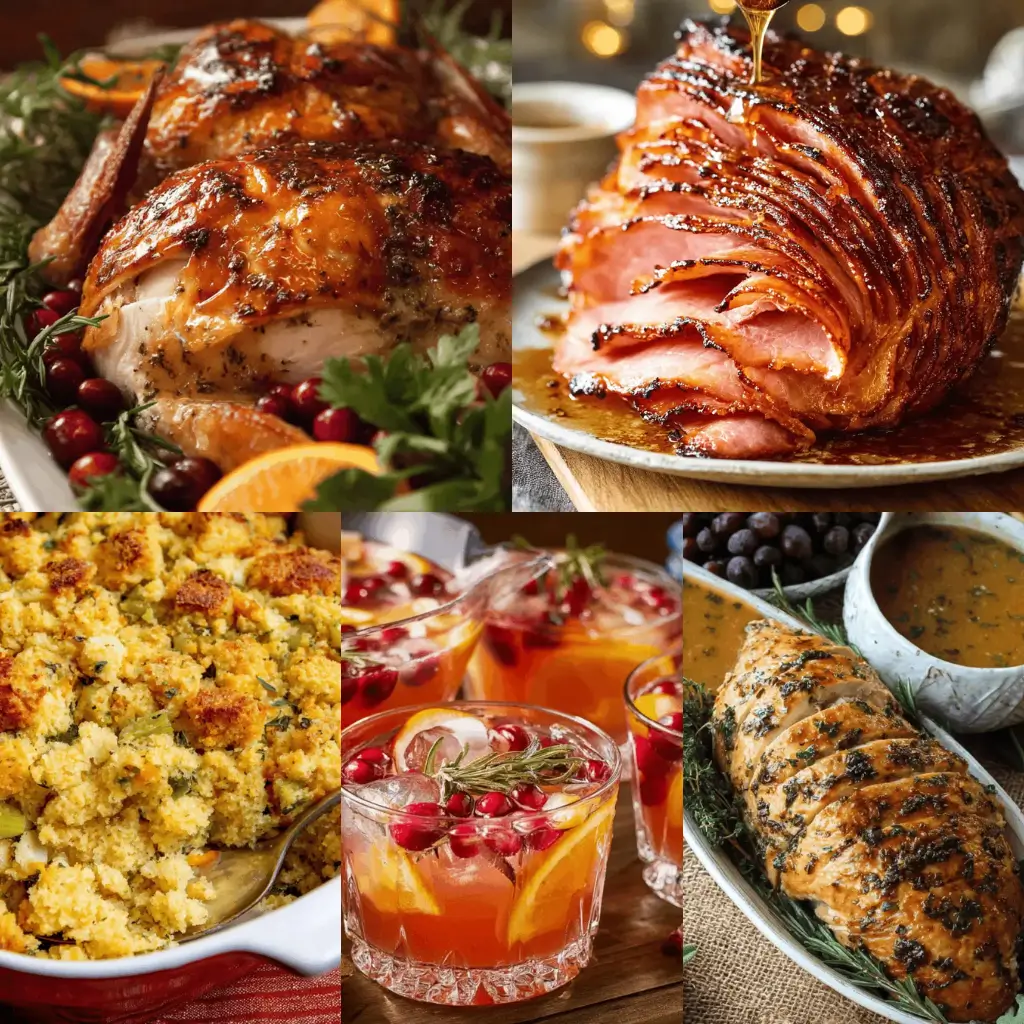 Thanksgiving Mains, Gravy, Drinks & Leftovers