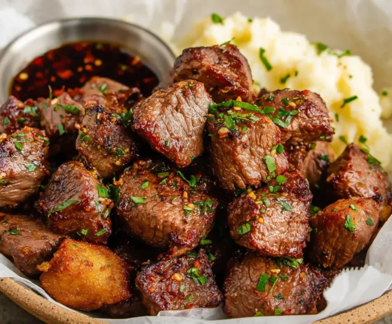 Air fryer steak bites