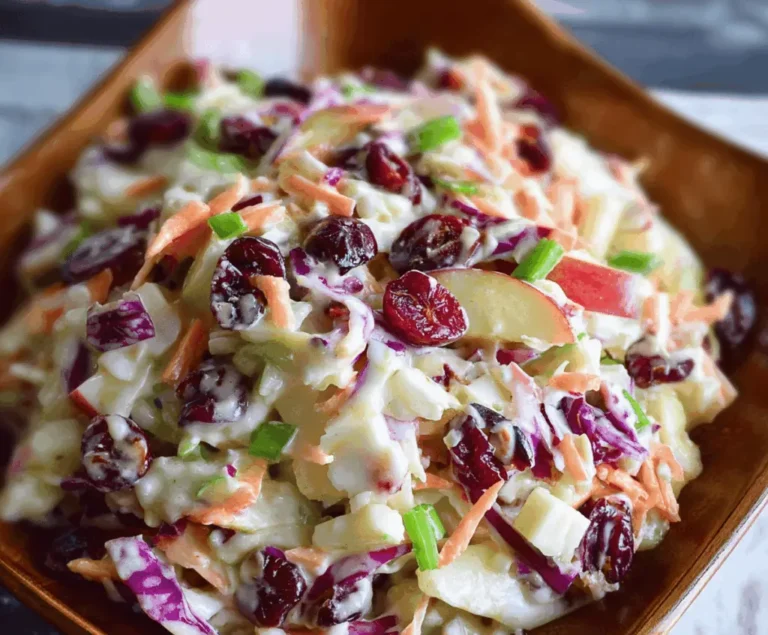 Apple Cranberry Coleslaw