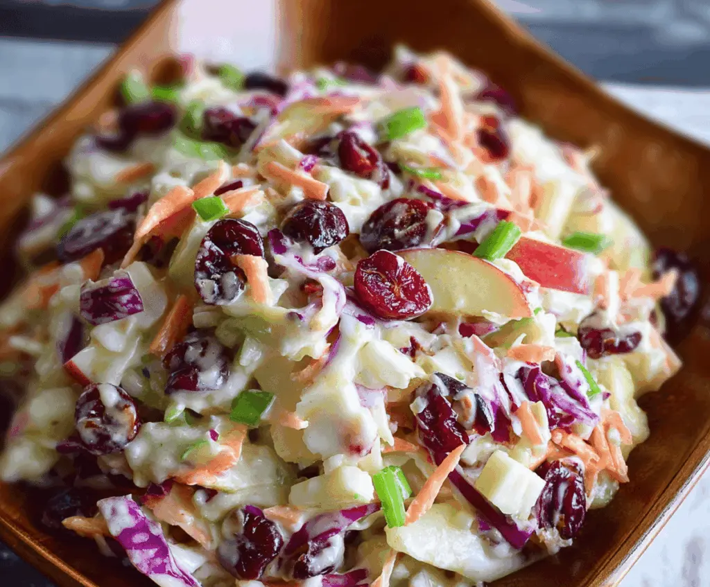 Apple Cranberry Coleslaw