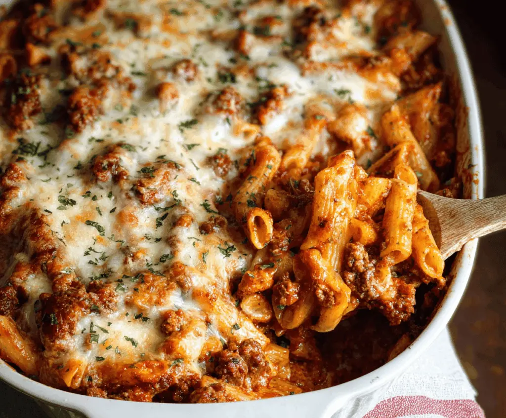 Baked Ziti with Ground Beef