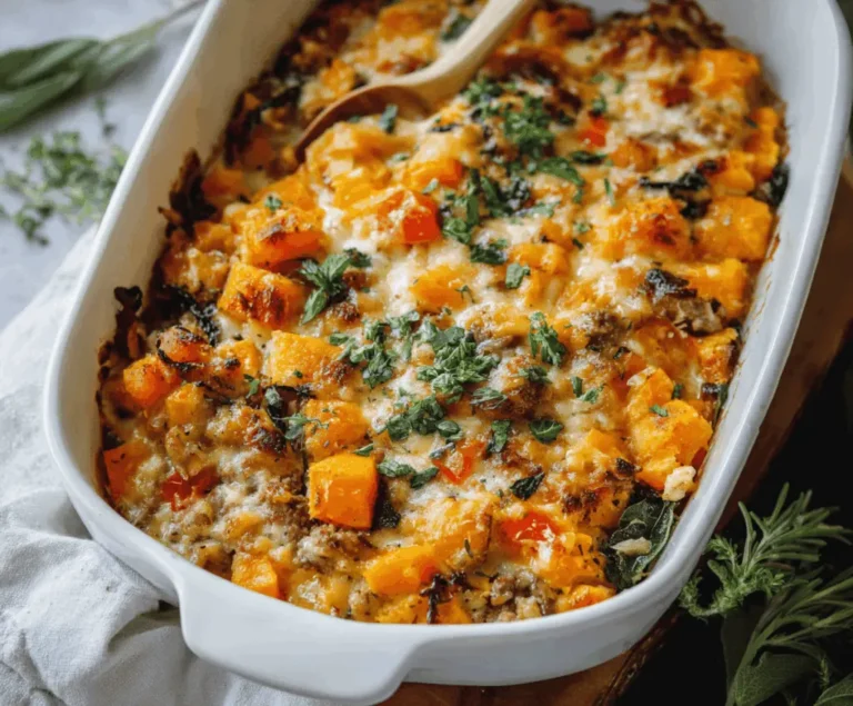 Cheesy Butternut Squash Casserole Recipe Easy, Cozy, and Flavorful