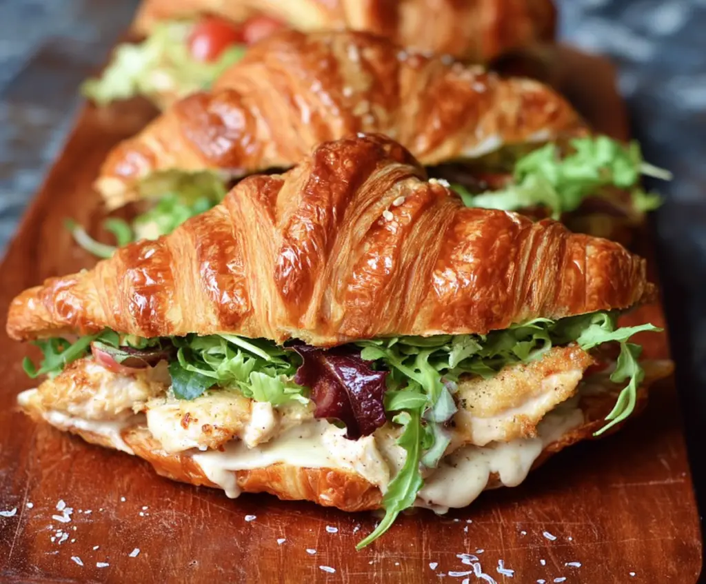 Chicken Caesar Croissant Sandwich