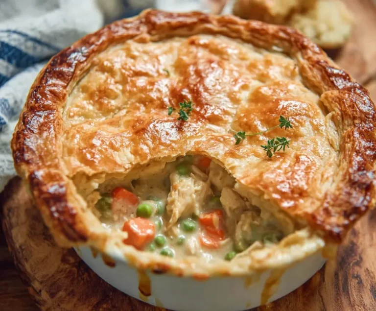 Chicken Pot Pie with Flaky Crust