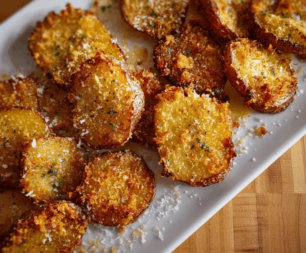 Crispy Parmesan Smashed Potatoes
