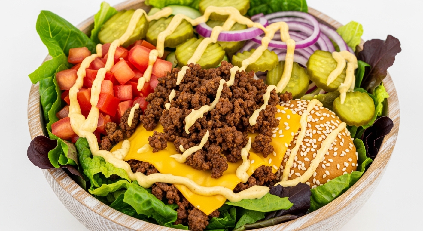 Keto Cheeseburger Salad Bowl: A Low-Carb Twist on a Classic Favorite