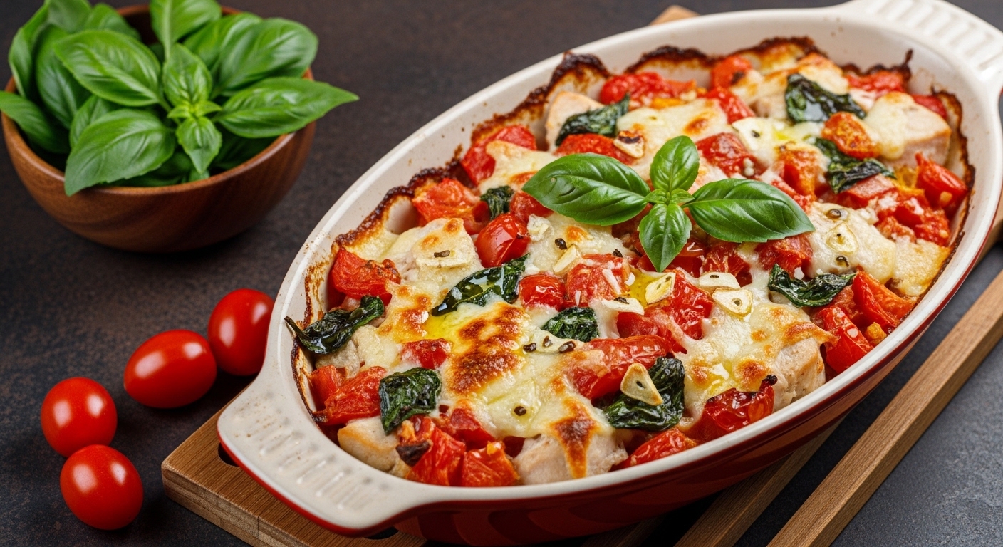 Keto Chicken Bruschetta Bake – A Low-Carb, High-Flavor Dish You’ll Crave