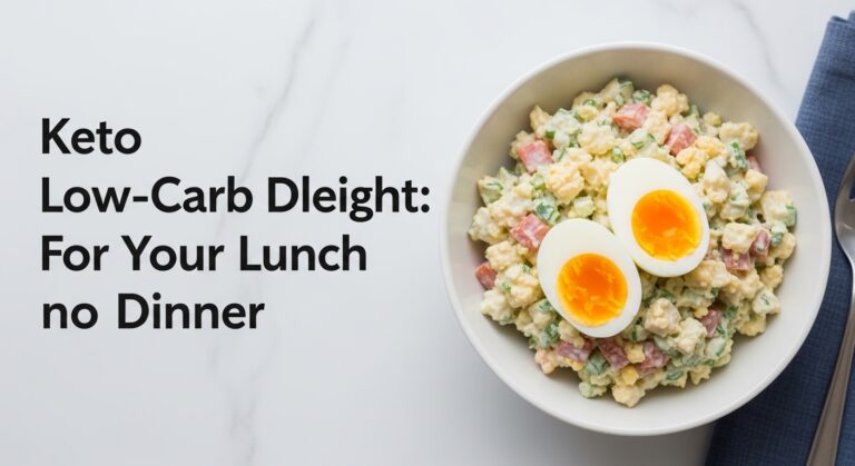 Keto Egg Salad Bowl: A Low-Carb Delight for Your Lunch or Dinner