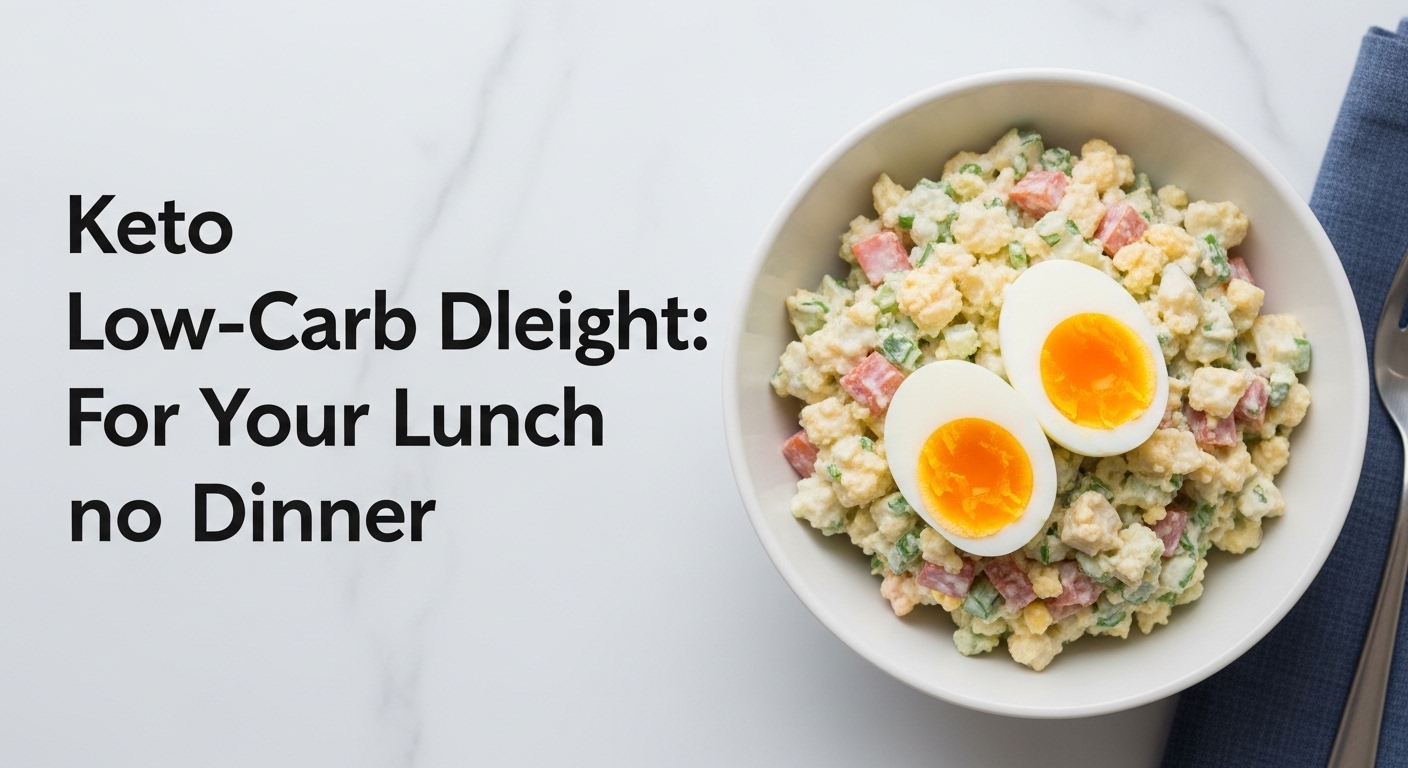 Keto Egg Salad Bowl: A Low-Carb Delight for Your Lunch or Dinner